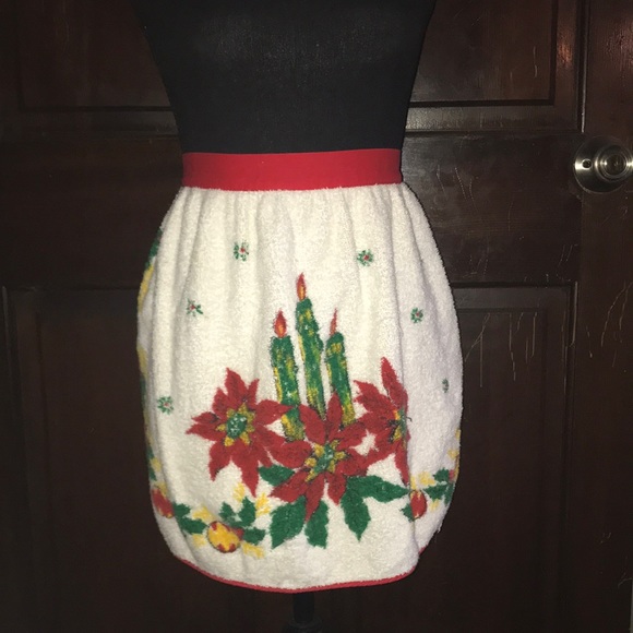 Handmade Vintage Christmas Apron - Picture 5 of 5
